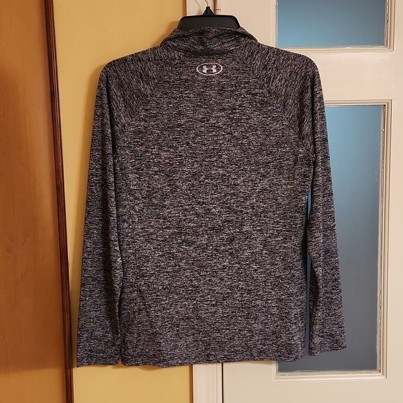 Under Armour Heatgear Women's Gray Quarter Zip Loose Fit Athletic Top Size M - Picture 5 of 6